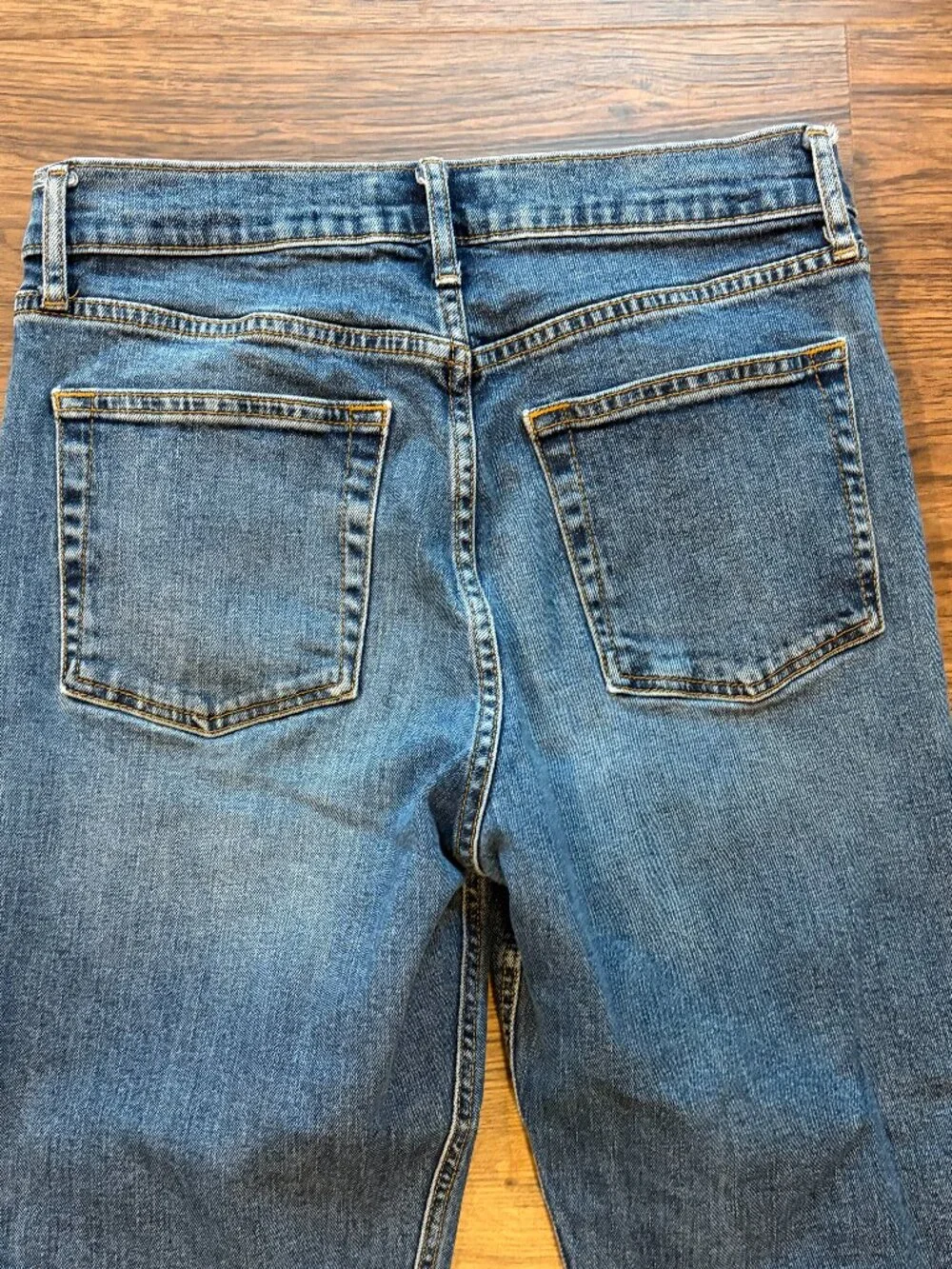 GAP blue jeans 29 straight leg high waist - Picture 6 of 10